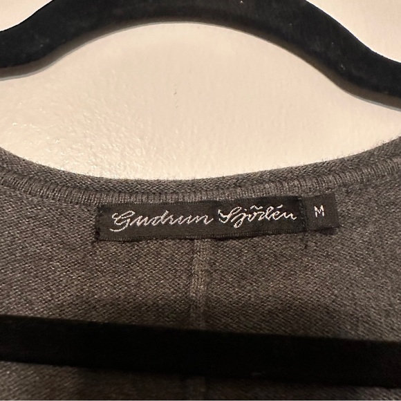 Gudrun Sjoden Cotton Knit Pocket Front Floral Print Tunic Jumper size Medium - Picture 4 of 6